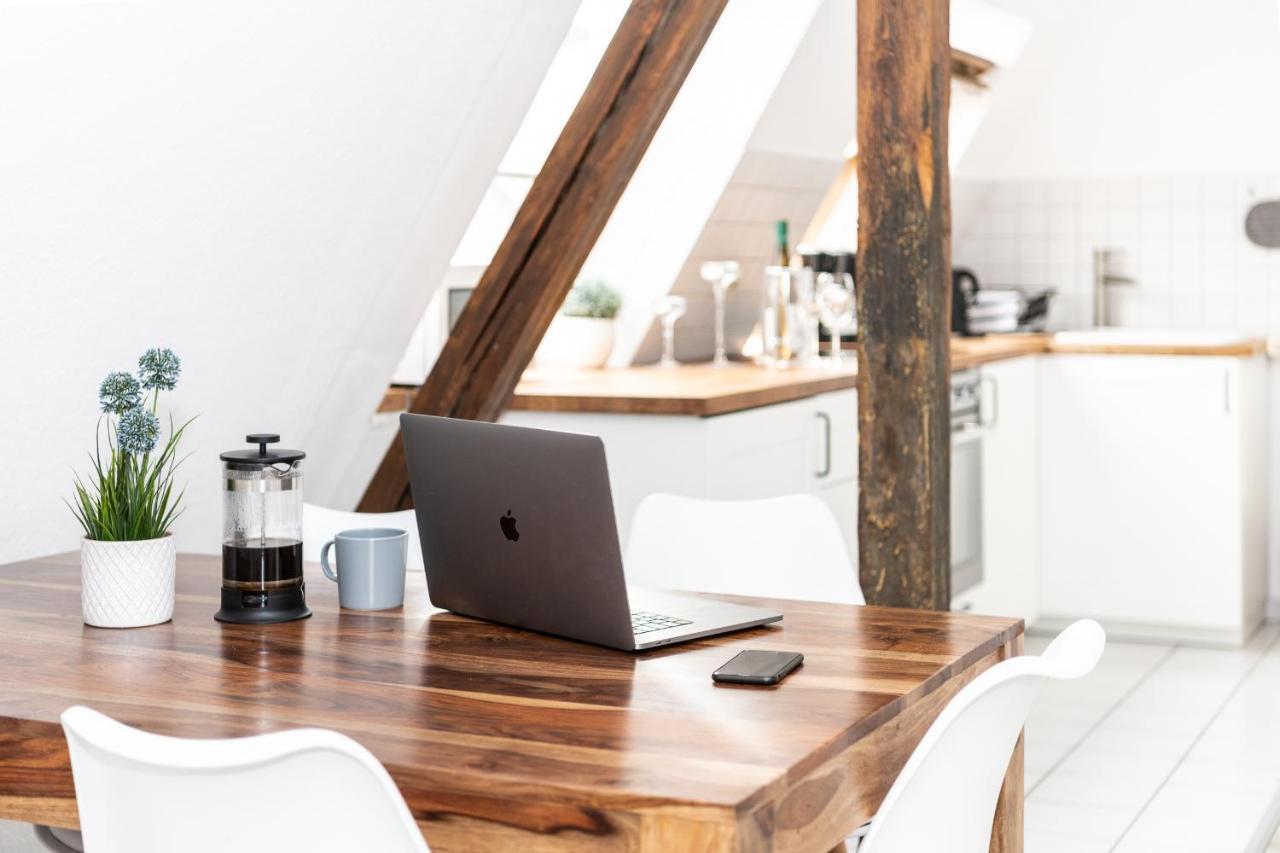 Ko-Living - Haendel Suite - Altstadt Mit Kueche, Smart Tv & Dachterrasse Halle  外观 照片