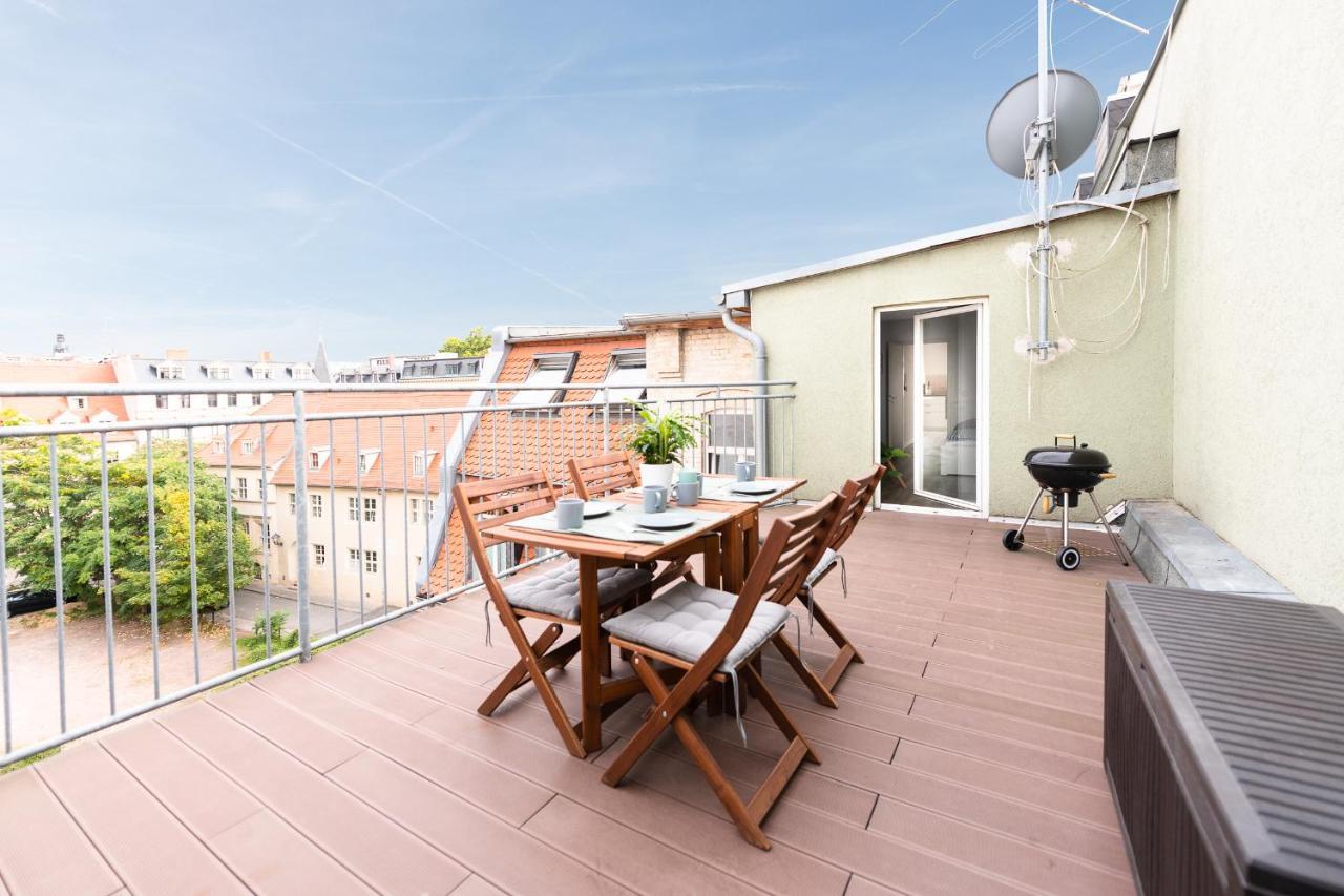 Ko-Living - Haendel Suite - Altstadt Mit Kueche, Smart Tv & Dachterrasse Halle  外观 照片