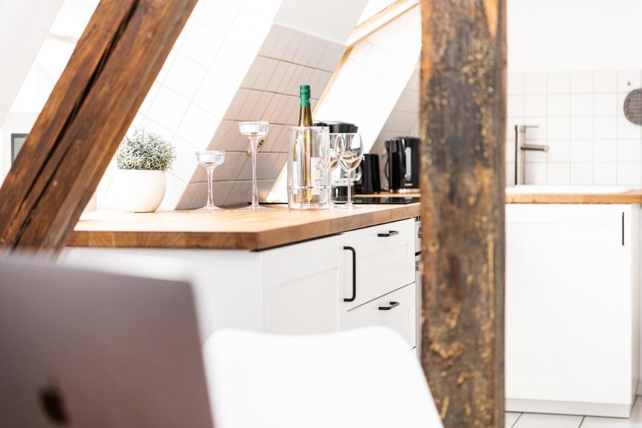 Ko-Living - Haendel Suite - Altstadt Mit Kueche, Smart Tv & Dachterrasse Halle  外观 照片